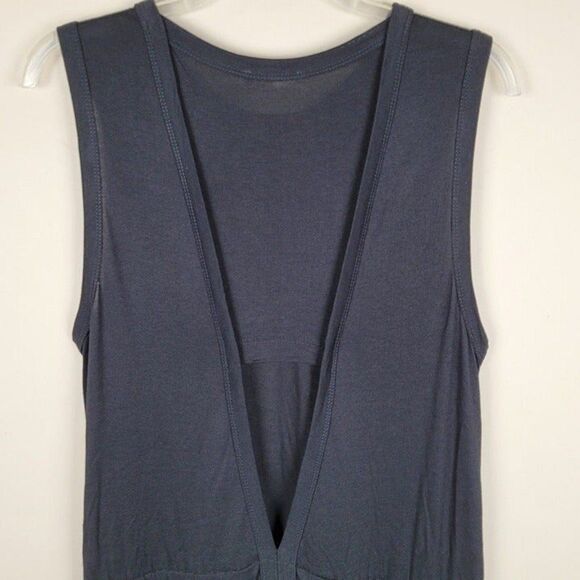 A.L.C. Black Sleeveless Cut Out Back Casual Dress With Pockets Viscose Size M - Picture 5 of 12